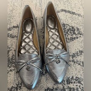 Michael Kors Nancy Silver Flats